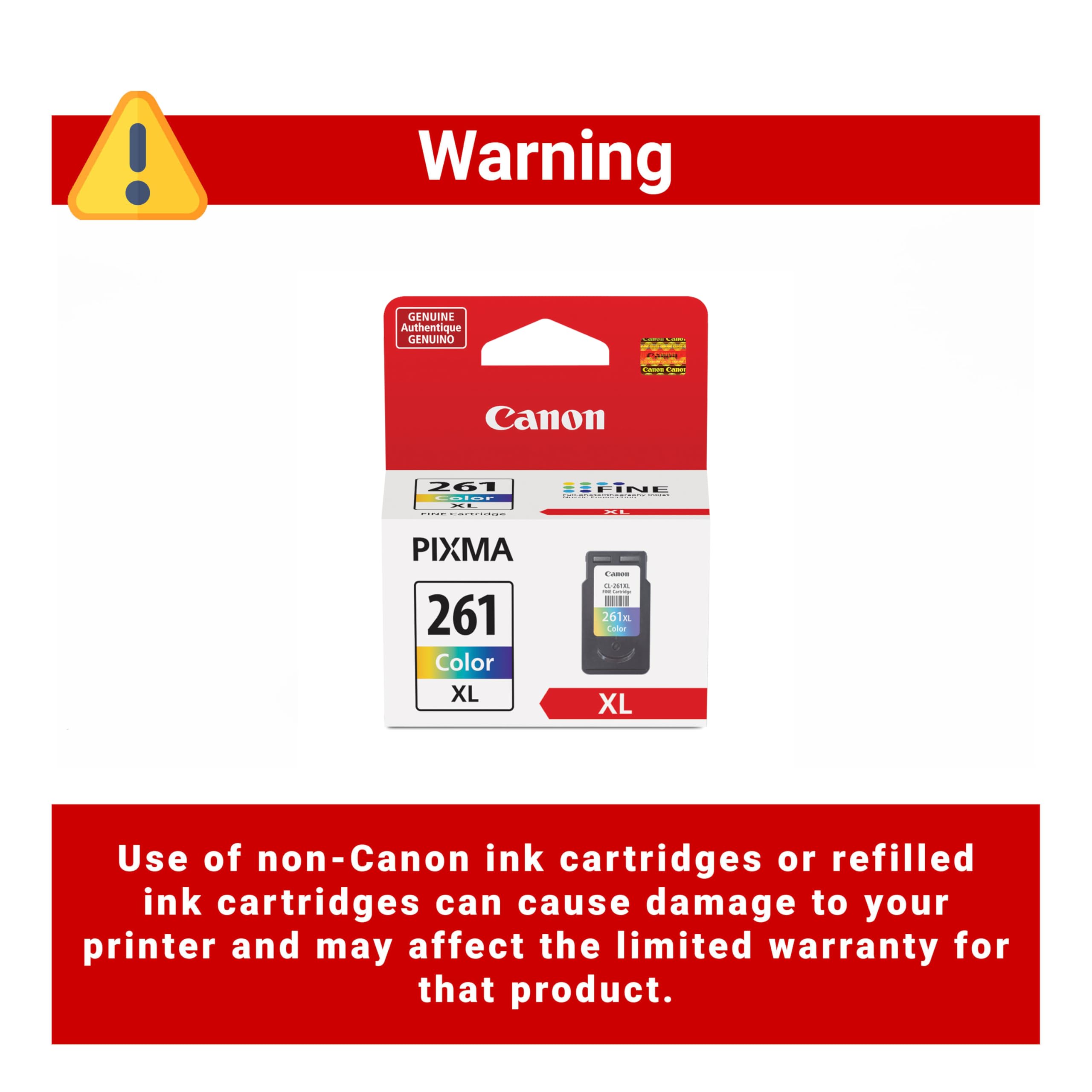 CanonCL-261 XL Genuine Color Ink Cartridge, Compatible with TS5320/6420/6420a,TR7020/7020a