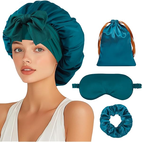 Silk Hair Bonnet For Sleeping Soft Satin Head Scarf Sleeping Cap