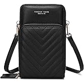 myfriday Small Leather Crossbody Bag for Women with Guitar Strap Mini Crossover Bags & Shoulder Purses with 2 Card Slots
