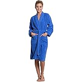 Turkuoise Soft & Absorbent Towel Robe, 100% Cotton Turkish Terry Cloth Kimono Bathrobes for Women