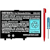 OSTENT 3.7V 1000mAh Rechargeable Li-ion Polymer Lithium-ion Battery Pack Tool Kit Pen for Nintendo DSL NDS Lite
