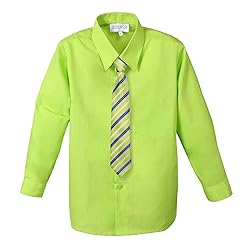 Spring Notion Big Boys' Cotton Blend Dress Shirt