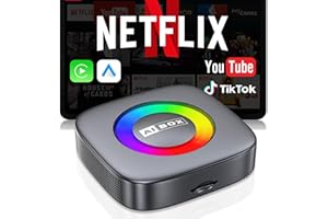 3-in-1 Wireless CarPlay/Android Auto Adapter Compatible with Netflix/YouTube/TikTok, Car Play Wireless Adapter for iPhone & A