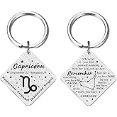 Fetiger Christmas Zodiac Gifts for Women Men, Zodiac Sign Horoscope Keychain, 12 Zodiac Constellation Gifts for Friend Family