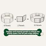 Yaheetech Dog Playpen 2 Panel Heavy Duty Pet Fence 60cm Height view 6