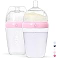 Inttero 9oz Formula Dispenser Anti-Colic Baby Bottles - 2 Pack/Medium Flow (Cute Pink) — Everyday Baby Essential — Formula Bottle — Biberones para Formula — PopYummy Mixie — Easy Baby Brezz