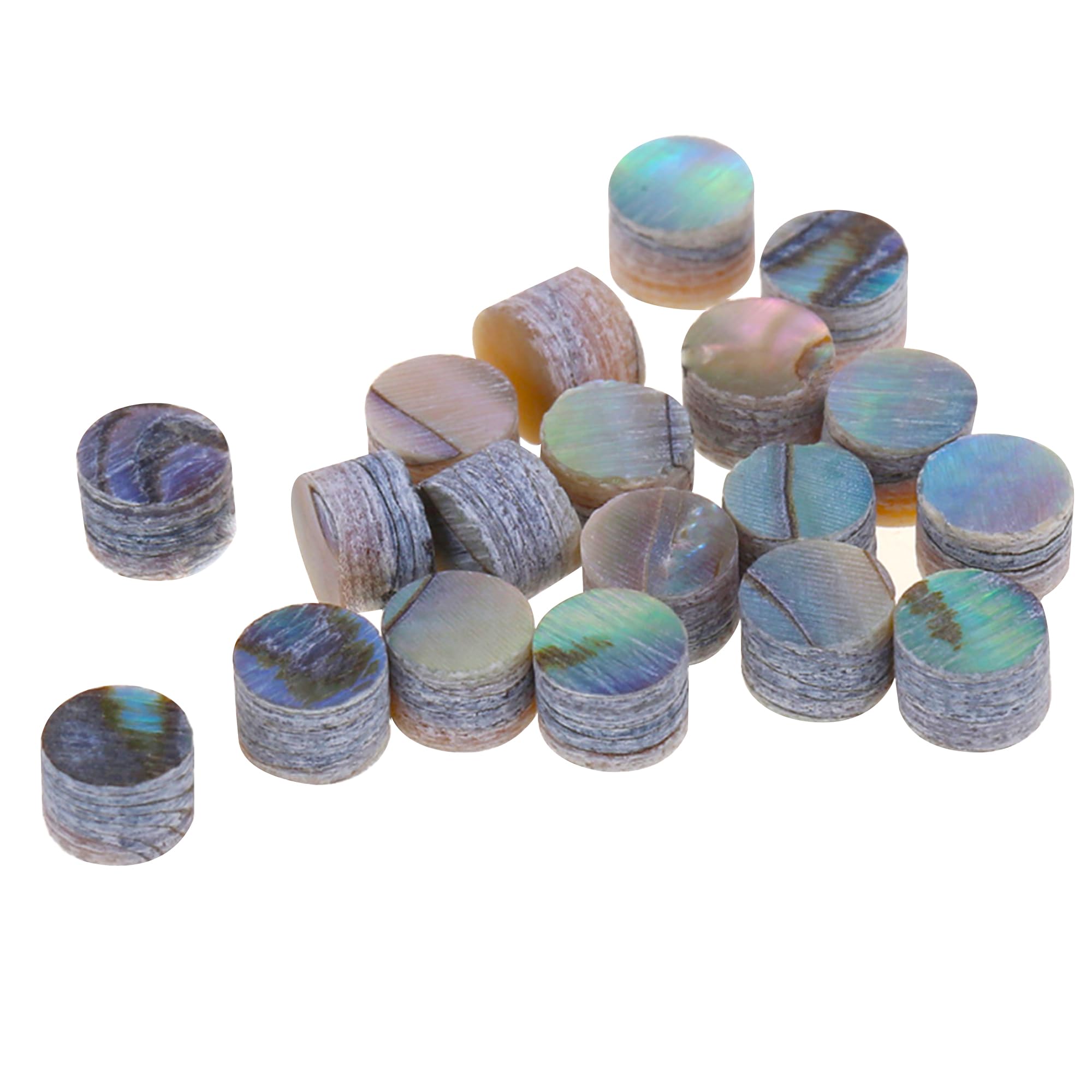 Musiclily Pro 3mm Natural Paua Abalone Shell Guitar Fretboard Inlay Dots(Set of 20)