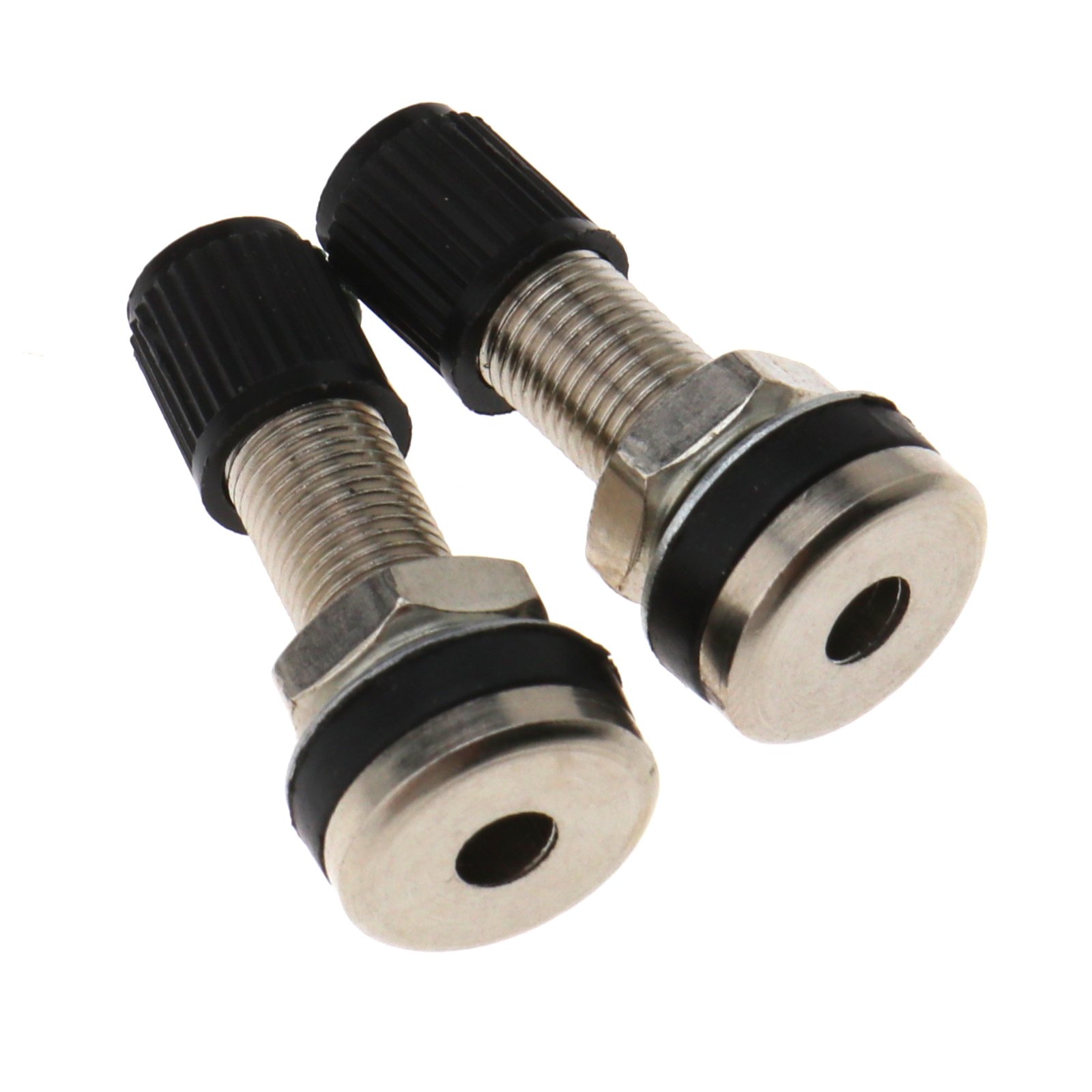 OTOTEC 2pcs Car Motocycle Tyre Tire Valve Tubeless Metal Valve Stems With Dust Caps