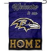 Baltimore Ravens Welcome Home Decorative Garden Flag Double Sided Banner