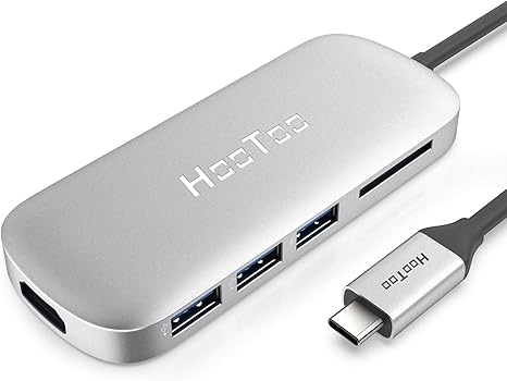 Usb C Hub Hootoo Usb C Adapter With 100w Type C Power Delivery Hdmi Output Card Reader 3 Usb 3 0 Ports For 2018 2017 2016 Macbook Pro And Windows