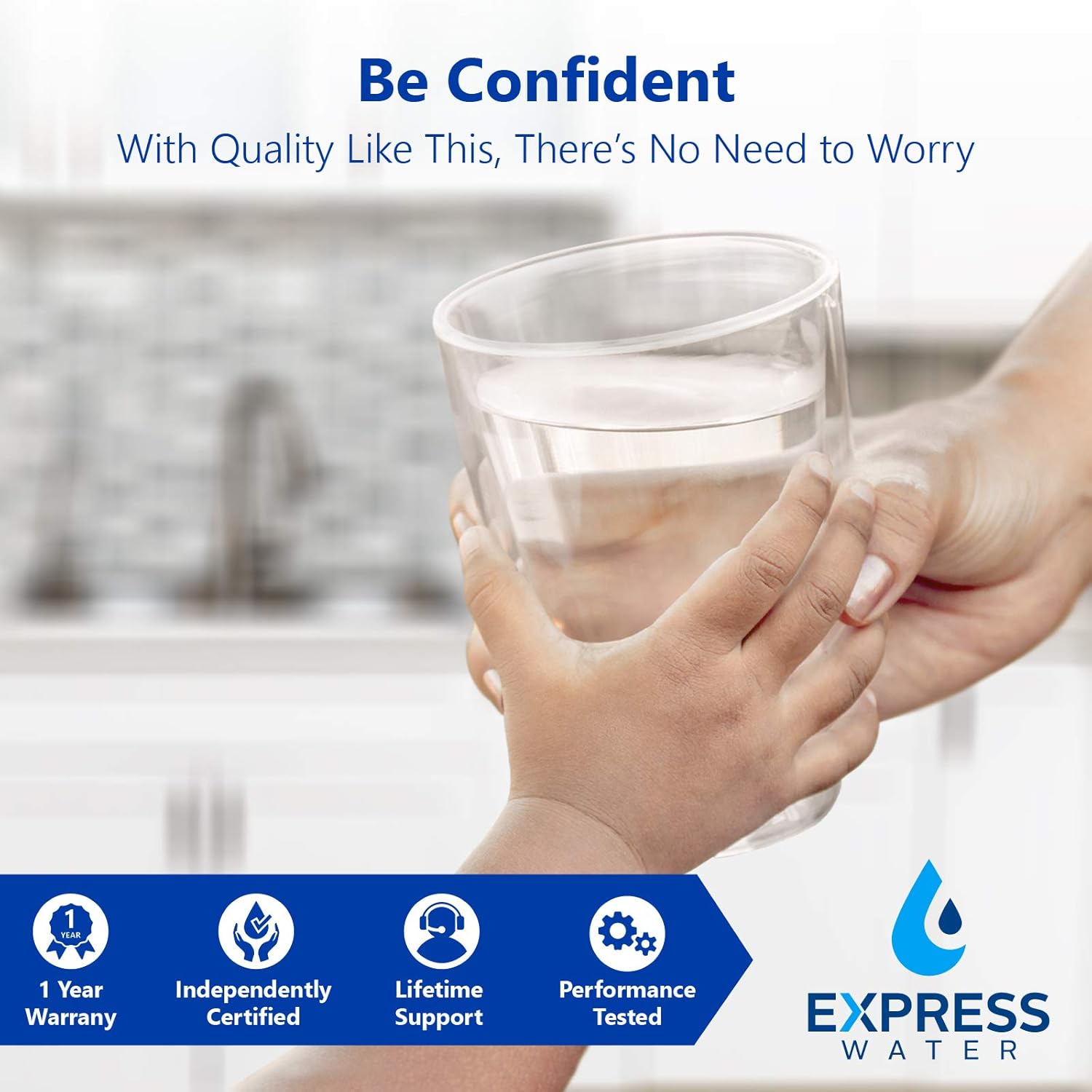 Express Water Reverse Osmosis Alkaline Water Filtration System – 10 Stage RO Water Filter with Faucet and Tank – Under Sink Water Filter – with Alkaline Filter for Added Essential Minerals – 50 GPD: Home Improvement