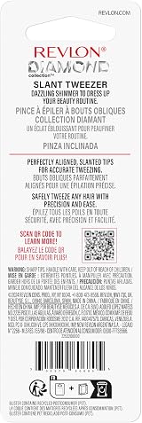 Revlon Diamond Collection Tweezer Stainless Steel Slant Tip Precision Tweezing view 4