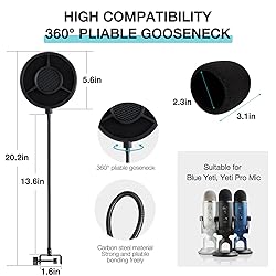 Blue Yeti Pop Filter Foam Windscreen - 5.5 Inch