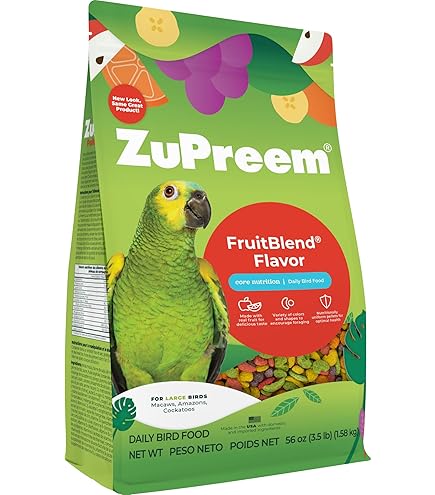 Amazon.com : Zupreem 230358 Natural Large Bird Food, 20