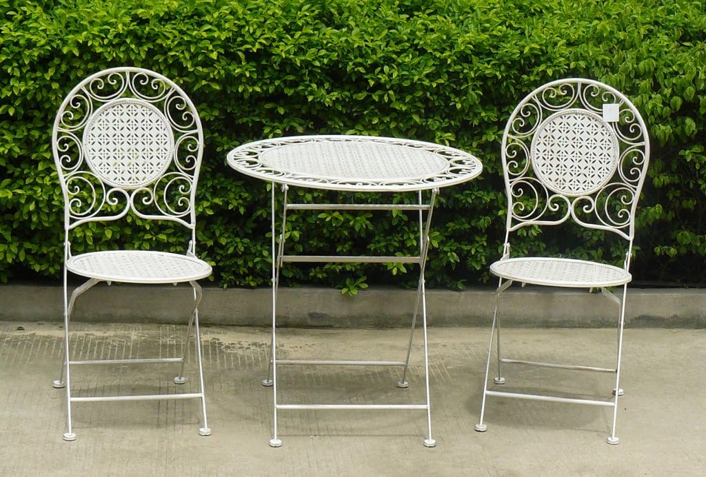 Pagoda Treviso Garden Bistro Set Patio Deck Table Annie Shabby Vintage Look Amazon Co Uk Garden Outdoors