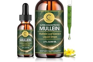 GPGP GREENPEOPLE Mullein Drops for Lungs - Lung Cleanse & Detox - Vegan Mullein Leaf Extract Liquid Tincture, Support for Respiratory, Immune, Digestive System, Natural Herbal Supplement, Non-GMO,2 FL OZ