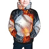 Supdreamc Unisex Men Women 3D Printed Hooded Sweatshirt Casual Pullover Hoodie With Big Pockets