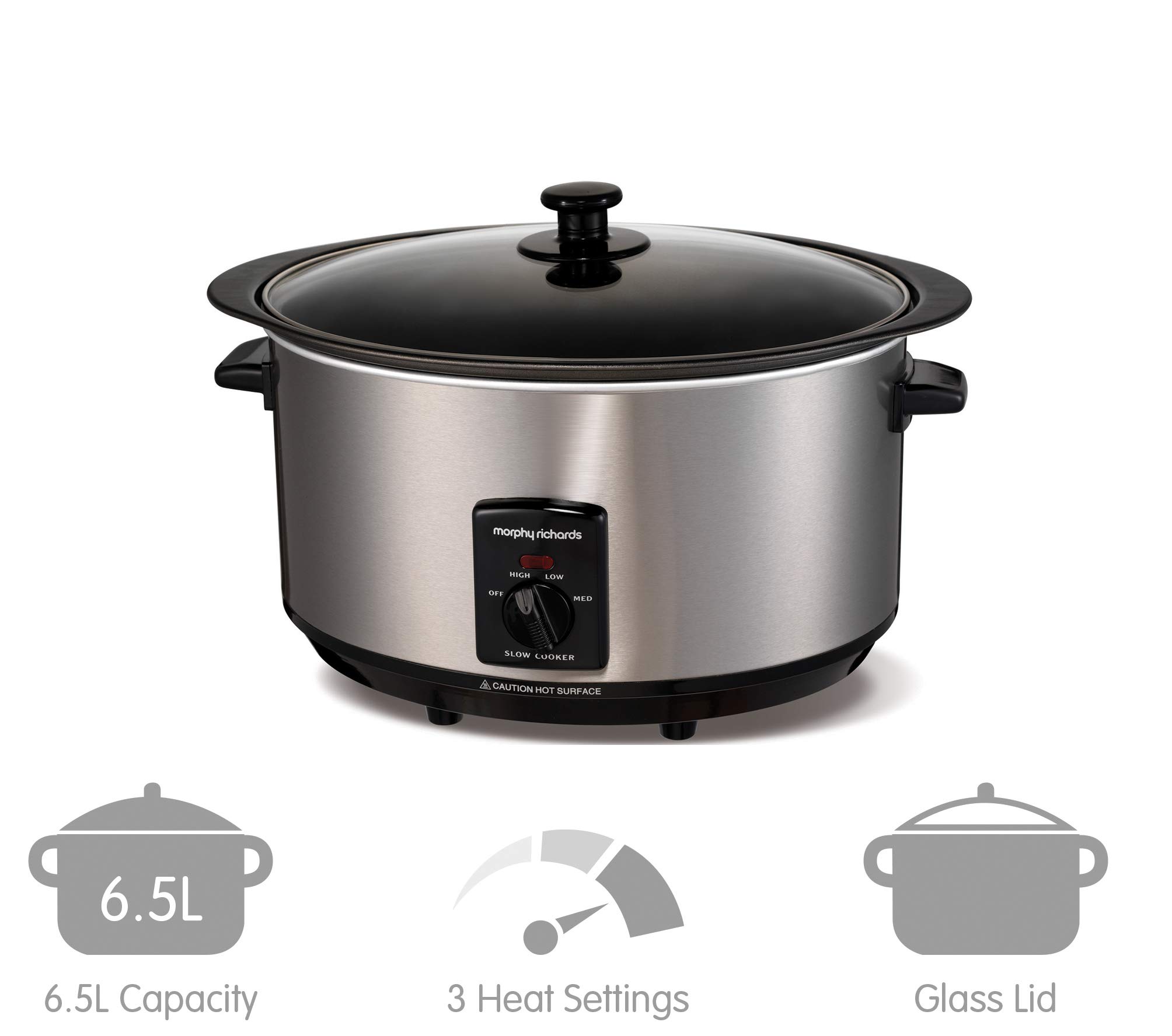 Morphy Richards Accents Sear and Stew Slow Cooker 6.5L Brushed