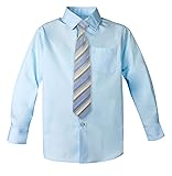 Spring Notion Big Boys' Cotton Blend Dress Shirt