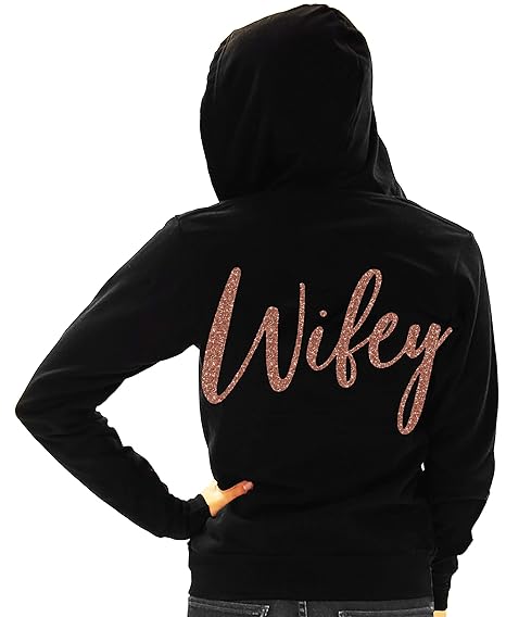 black and rose gold sweatshirt