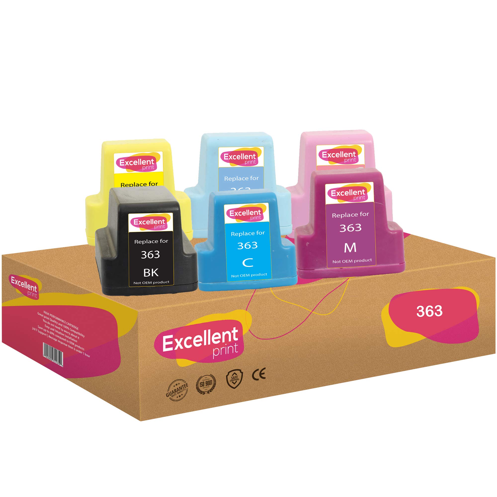 Excellent Print 363 Compatible Ink Cartridges for HP Photosmart 3100 3200 3110 C6280