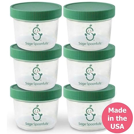 Sage Spoonfuls Babys Plastic Food Storage Box, 4Oz