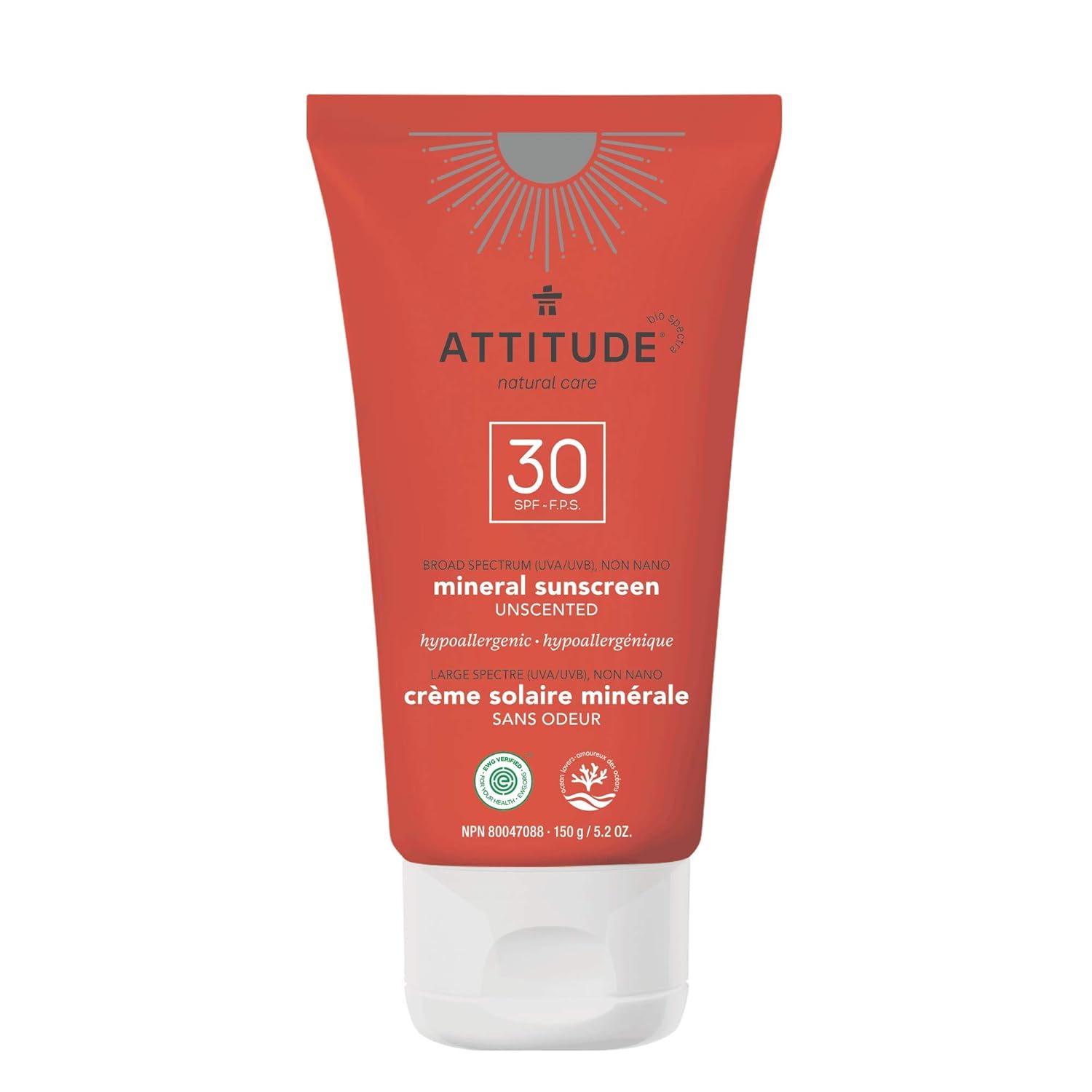 attitude mineral sensitive skin sunscreen