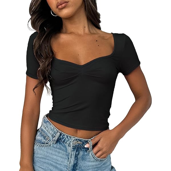 Floerns Women's Floral Print Crop Top – Short Sleeve Crewneck T-Shirt For Summer – Available In XS To XL (Size Chart Included)