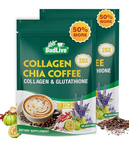 Amazon.com : 20X Collagen Chia Coffee, 11 in 1 Chia Coffee Mix
