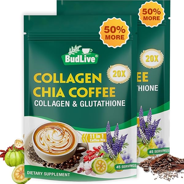 Amazon.com : 20X Collagen Chia Coffee, 11 in 1 Chia Coffee Mix