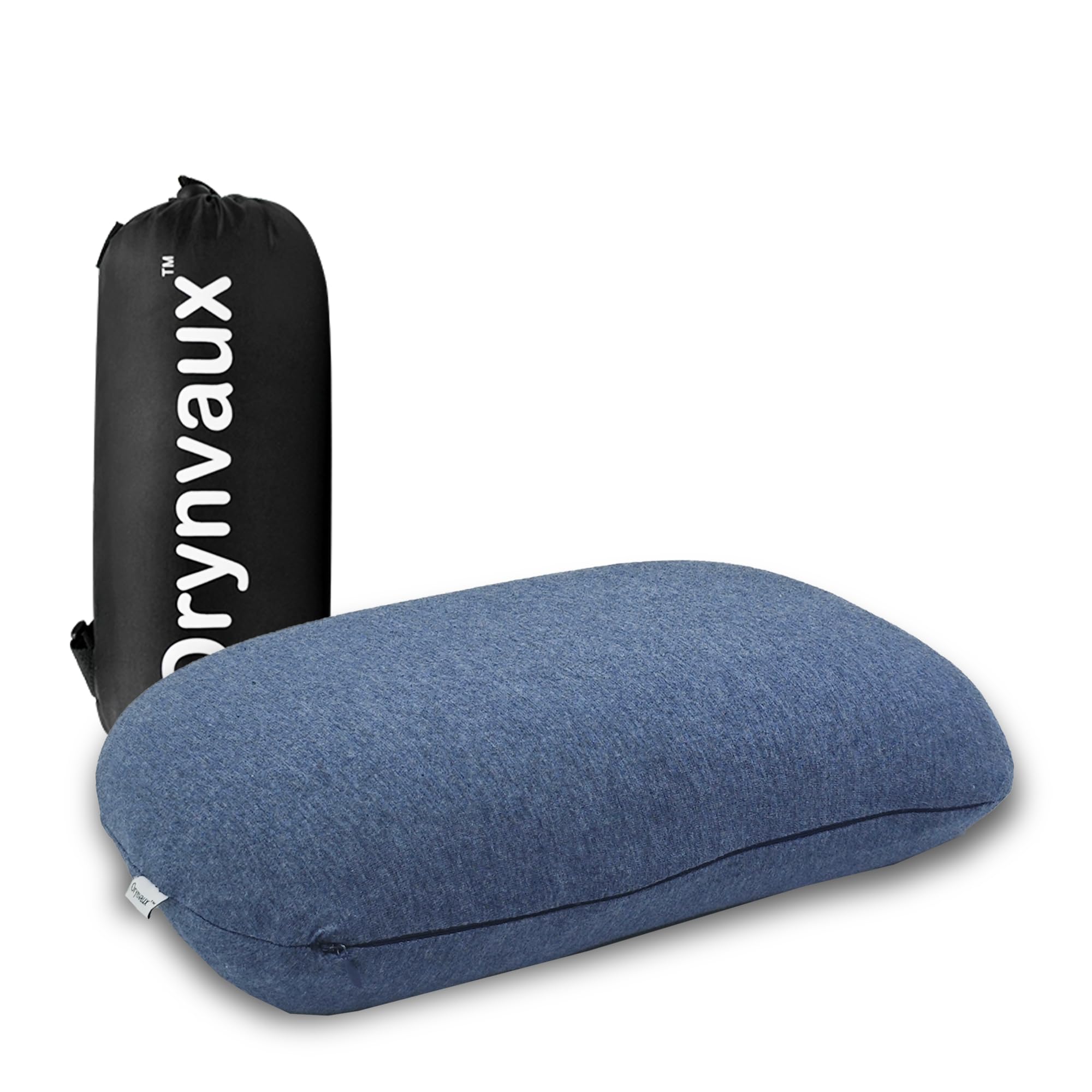 Photo 1 of Orynvaux Memory Foam Camping Pillow - Lightweight & Portable Small Travel Pillow for Airplane & Train Travel, Camping, Backpacking, Removable Washable Cover, Easy to Clean, Includes Storage Bag