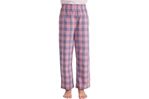 HiddenValor Big Girls Lightweight Woven Cotton Pajama Lounge Pants with Pockets