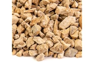 Southwest Boulder & Stone Landscape Rock and Pebble | 20 Pounds | Natural, Decorative Stones and Gravel for Landscaping, Gardening, Potted Plants, and More (California Gold, 3/8 Inch)