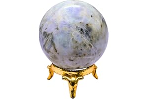 Amazing Gemstone Hackmanite Crystal Ball with Stand - 2 Inches Crystal Sphere Meditation Balls for Witchcraft and Decorative Balls