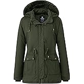 Wantdo Women's Winter Thicken Puffer Coat Warm Fleece Lined Parka Jacket with Hood