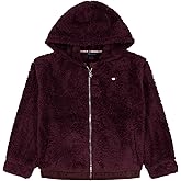 Tommy Hilfiger girls Long Sleeve Minky Sherpa Full Zip Hoodie Sweatshirt With Front Pockets