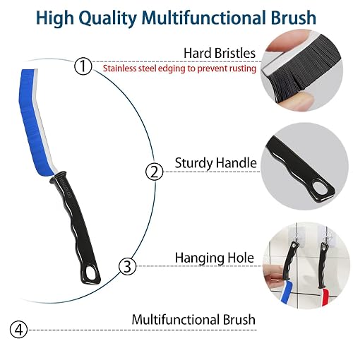 4TH Multi-Purpose Hard Bristle Crevice Cleaning Brush -Deep