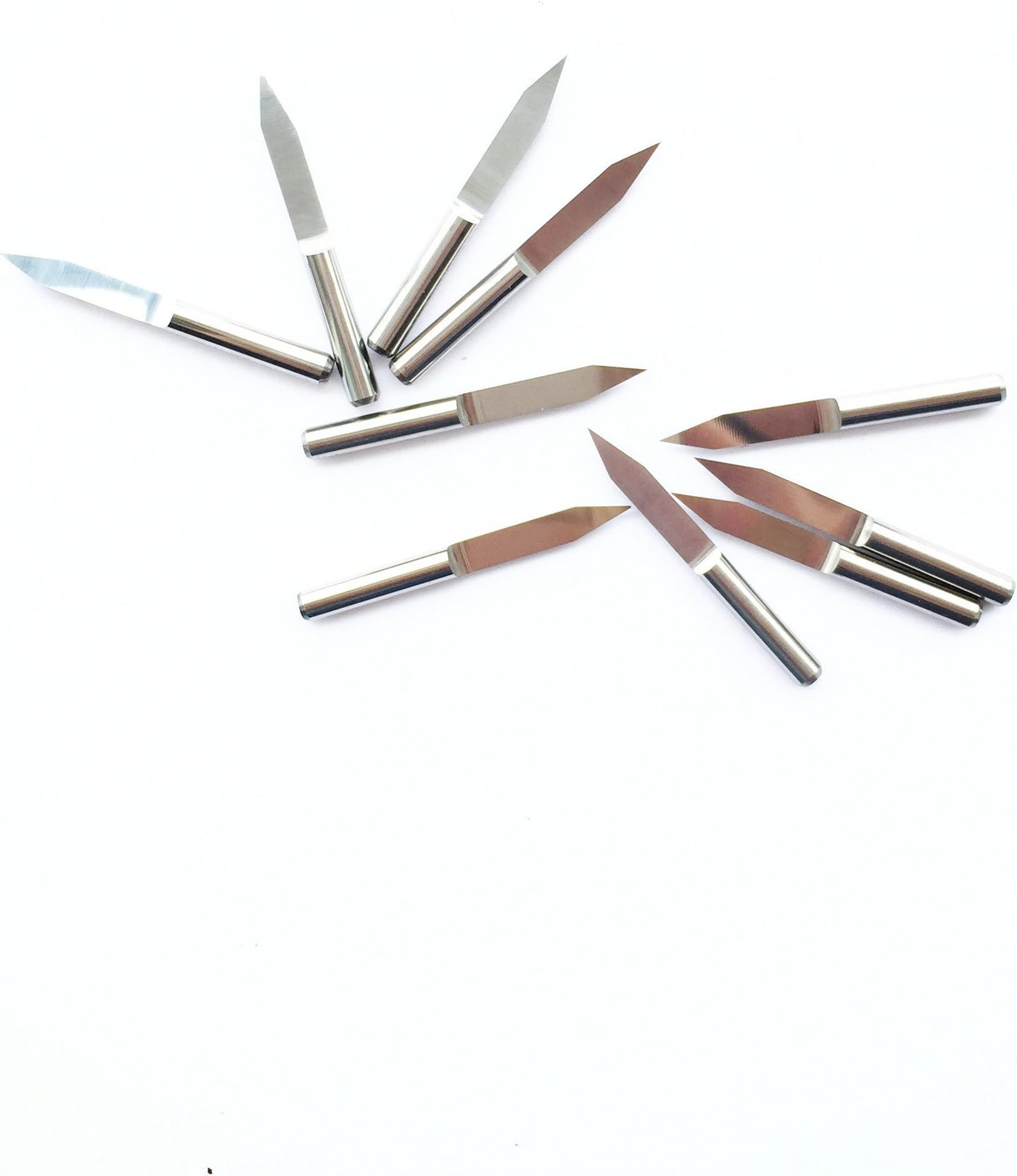 Carbide PCB Engraving CNC Bit Router Tool 30 Degree 0.1mm Pack Of 10