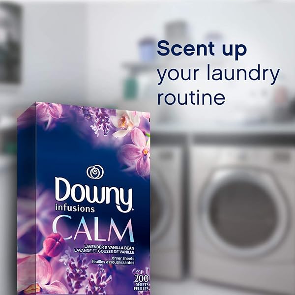 INFUSIONS FABRIC SOFTENER DRYER SHEETS, CALM, LAVENDER & VANILLA BEAN 160 COUNT
