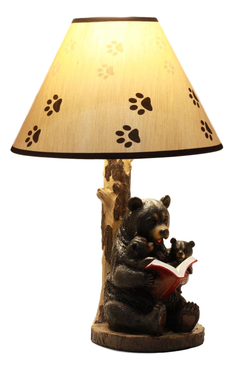 Best small rustic bear table lamp