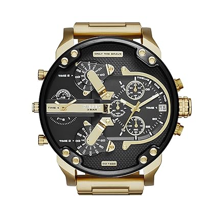 DieseI Chronograph Black Dial Mens Watch - Dz7333