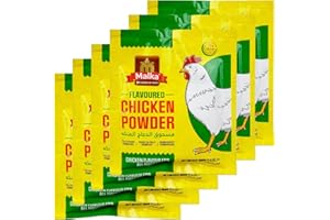 Malka Chicken Powder 100g (3.52oz) | Pack of 6 | Chicken Bouillon Powder for All Dishes | Halal & Vegetarian-Friendly | Perfect for Authentic Flavors