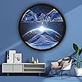 KOKBNR 11.4'' Moving Sand Art Pictures for Wall Decor Sand Arts and Crafts Liquid Motion Glass Art 3D Landscape Hourglass 360° Rotate Colored Sand Timer Sensory Relaxing for Living Room Office Decor