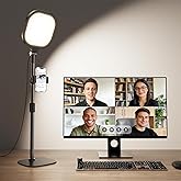 Zoom Lighting for Computer, Adjustable Desk Lighting for Video Calls, 30 Light Modes Video Conference Light, Desk Ring Light 