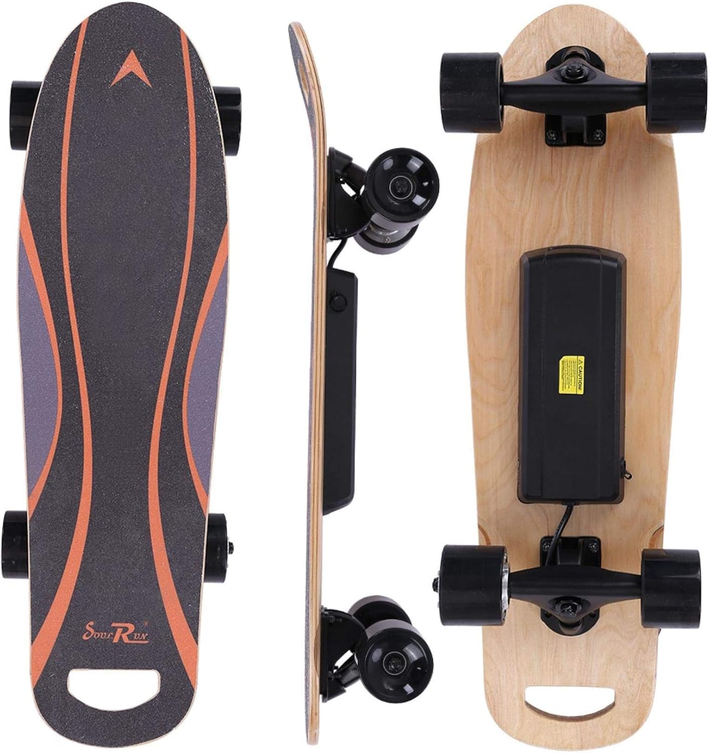 27.5 Inch Complete Skateboard 7 Ply Natural Maple