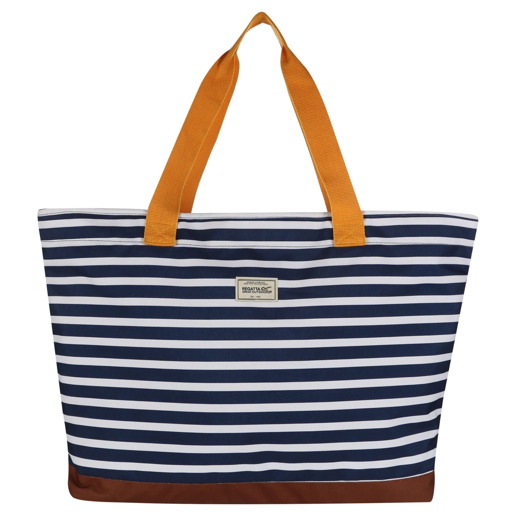 Regatta Stamford Beach Tote Bag (One Size) (Navy Stripe)
