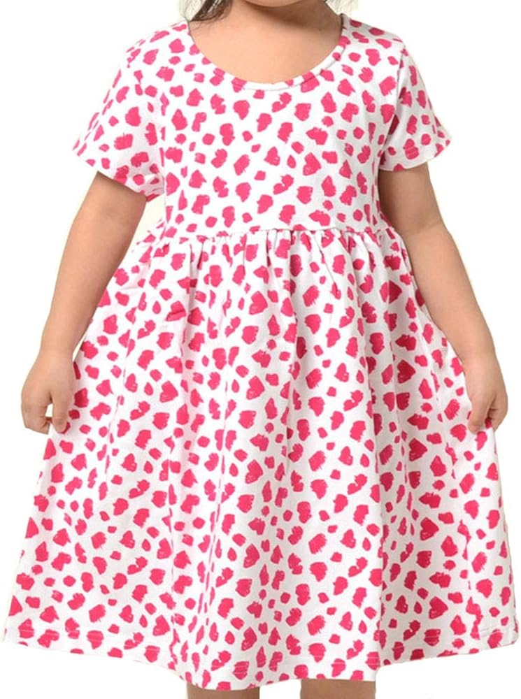 Jim Thompson ジム トンプソン ハート柄 ワンピース ホワイト ピンク ベビー Kids キッズ 子供服 2歳 3歳 4歳 5歳 女の子 誕生日 プレゼント S ワンピース チュニック 通販 Amazon