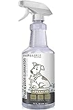 Organic Pet Stain Odor & Remover - Professional Strength Eliminator 32 oz Spray - Enzyme Eliminates Cat and Dog Urine Pee Stains Deodorizer Cleaner
