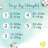 Pampers Harmonie Nappies Size 2 4-8 kg 132 Nappies Saving Pack view 6