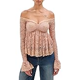 Ronny Kobo Womens Longsleeve Lace Ria Blouse